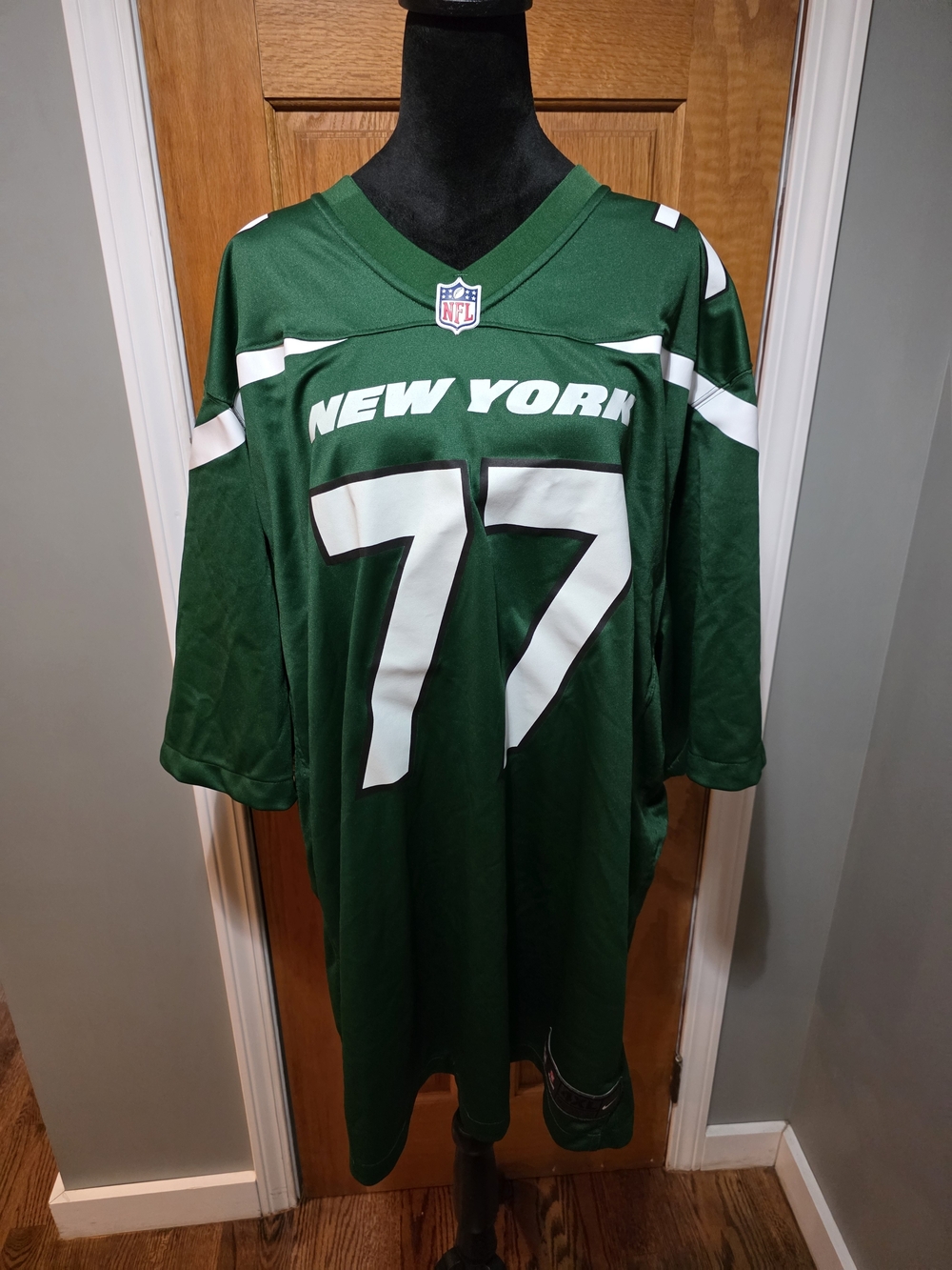 Nike New York Jets Green #77 Football Jersey - Men's